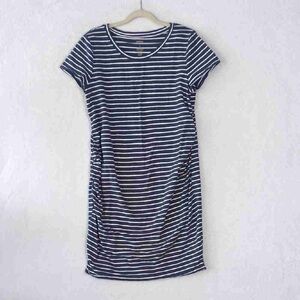 Striped Navy and White Dress